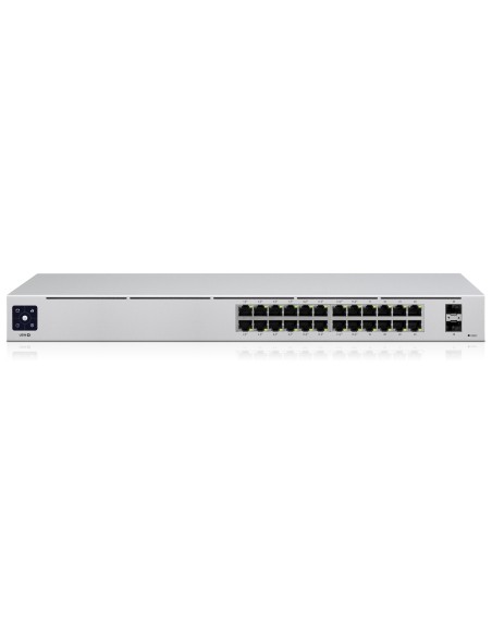 Ubiquiti UniFi 24-Port PoE Gestionado L2 L3 Gigabit Ethernet (10 100 1000) Energía sobre Ethernet (PoE) 1U Plata