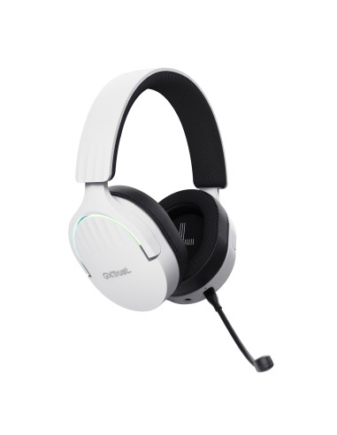 Trust GXT 491W FAYZO Auriculares Inalámbrico y alámbrico Diadema Juego USB Tipo C Bluetooth Negro, Blanco