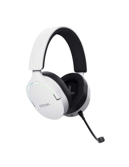 Trust GXT 491W FAYZO Auriculares Inalámbrico y alámbrico Diadema Juego USB Tipo C Bluetooth Negro, Blanco