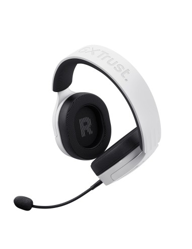 Trust GXT 491W FAYZO Auriculares Inalámbrico y alámbrico Diadema Juego USB Tipo C Bluetooth Negro, Blanco