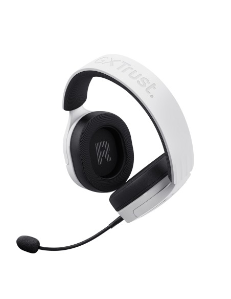 Trust GXT 491W FAYZO Auriculares Inalámbrico y alámbrico Diadema Juego USB Tipo C Bluetooth Negro, Blanco
