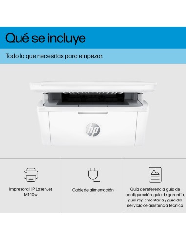 HP LaserJet M140w Inalámbrico Multifunction Blanco y negro Impresora, Fotocopiadora, escáner