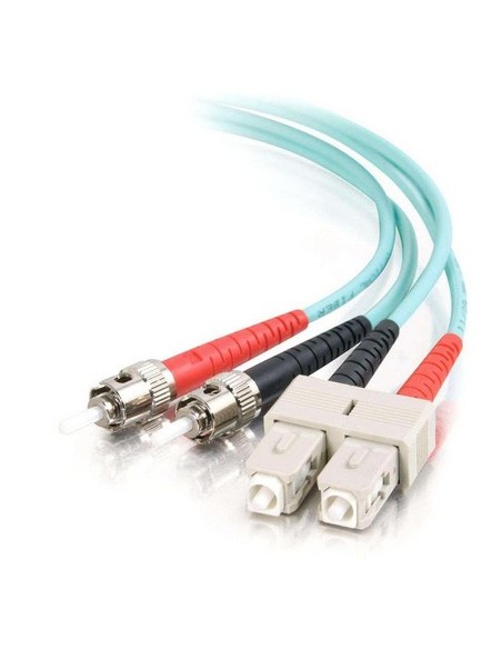 C2G 85525 Cable de fibra óptica e InfiniBand 5 m SC ST OFNR Turquesa