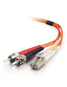 C2G 2m LC ST LSZH Duplex 62.5 125 Multimode Fibre Patch Cable Cable de fibra óptica e InfiniBand Naranja