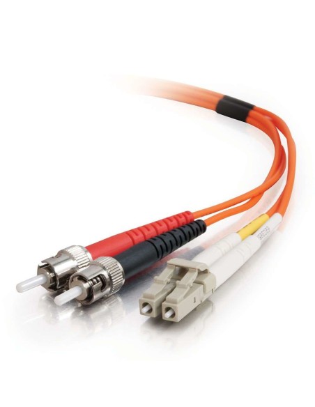 C2G 2m LC ST LSZH Duplex 62.5 125 Multimode Fibre Patch Cable Cable de fibra óptica e InfiniBand Naranja