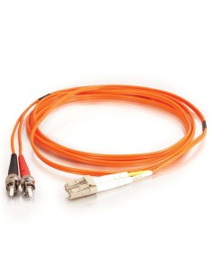 C2G 2m LC ST LSZH Duplex 62.5 125 Multimode Fibre Patch Cable Cable de fibra óptica e InfiniBand Naranja 2
