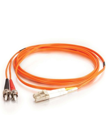 C2G 2m LC ST LSZH Duplex 62.5 125 Multimode Fibre Patch Cable Cable de fibra óptica e InfiniBand Naranja