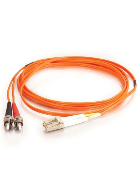 C2G 2m LC ST LSZH Duplex 62.5 125 Multimode Fibre Patch Cable Cable de fibra óptica e InfiniBand Naranja
