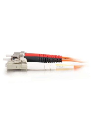C2G 2m LC ST LSZH Duplex 62.5 125 Multimode Fibre Patch Cable Cable de fibra óptica e InfiniBand Naranja
