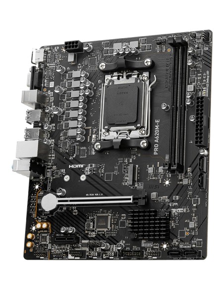MSI PRO A620M-E placa base AMD A620 Zócalo AM5 micro ATX MSI PRO A620M-E placa base AMD A620 Zócalo AM5 micro ATX