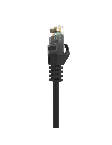 AISENS Cable de Red Latiguillo RJ45 LSZH Cat.6A 500 Mhz UTP AWG24, Negro, 0.5M