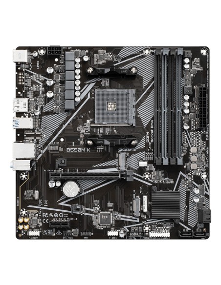 GIGABYTE B550M K Placa base - Procesadores AMD Ryzen 5000, hasta 4733 MHz DDR4, 1xPCIe 4.0 + 1xPCIe 3.0 M.2, LAN 1GbE, USB 3.2 GIGABYTE B550M K Placa base - Procesadores AMD Ryzen 5000, hasta 4733 MHz DDR4, 1xPCIe 4.0 + 1xPCIe 3.0 M.2, LAN 1GbE, USB 3.2