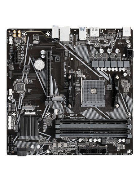 GIGABYTE B550M K Placa base - Procesadores AMD Ryzen 5000, hasta 4733 MHz DDR4, 1xPCIe 4.0 + 1xPCIe 3.0 M.2, LAN 1GbE, USB 3.2 GIGABYTE B550M K Placa base - Procesadores AMD Ryzen 5000, hasta 4733 MHz DDR4, 1xPCIe 4.0 + 1xPCIe 3.0 M.2, LAN 1GbE, USB 3.2