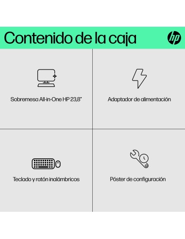 HP 24 -cr0129ns PC Intel® Core™ i5 i5-1335U 60,5 cm (23.8") 1920 x 1080 Pixeles PC todo en uno 16 GB DDR4-SDRAM 512 GB SSD
