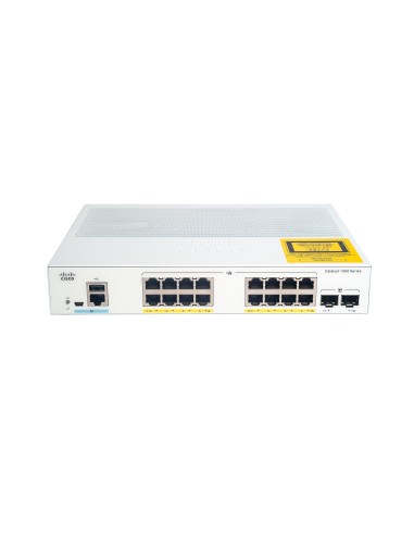 Cisco Catalyst C1000-16P-2G-L switch Gestionado L2 Gigabit Ethernet (10 100 1000) Energía sobre Ethernet (PoE) Gris