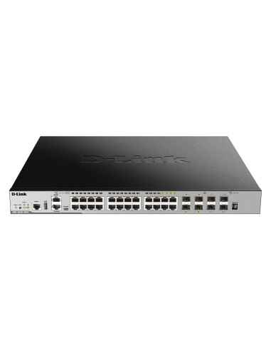 D-Link DGS-3630-28PC SI switch Gestionado L3 Gigabit Ethernet (10 100 1000) Energía sobre Ethernet (PoE) Negro, Gris