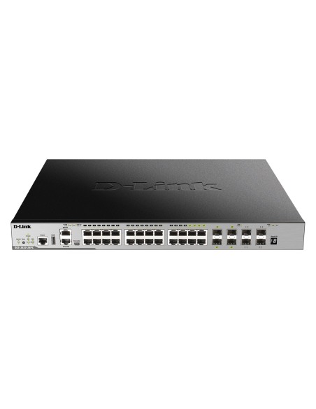 D-Link DGS-3630-28PC SI switch Gestionado L3 Gigabit Ethernet (10 100 1000) Energía sobre Ethernet (PoE) Negro, Gris