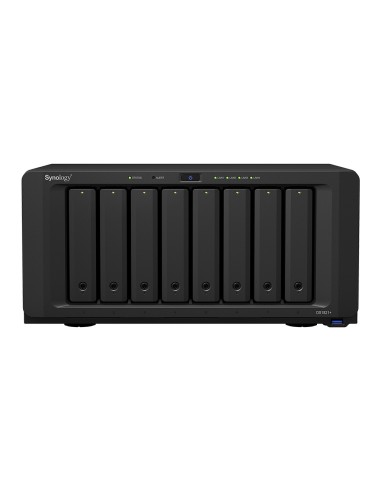 Synology DiskStation DS1821+ servidor de almacenamiento NAS Torre Ryzen Embedded V1500B 4 GB DDR4 0 TB DiskStation Manager Negro