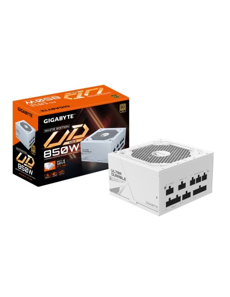 GIGABYTE UD850GM PG5W Fuente de Alimentación - PCIe 5.0, 80 PLUS Gold, Diseño totalmente modular, Ventilador de 120 mm, GIGABYTE UD850GM PG5W Fuente de Alimentación - PCIe 5.0, 80 PLUS Gold, Diseño totalmente modular, Ventilador de 120 mm,