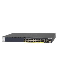 NETGEAR M4300-28G-PoE+ Gestionado L2 L3 L4 10G Ethernet (100 1000 10000) Energía sobre Ethernet (PoE) 1U Negro 2