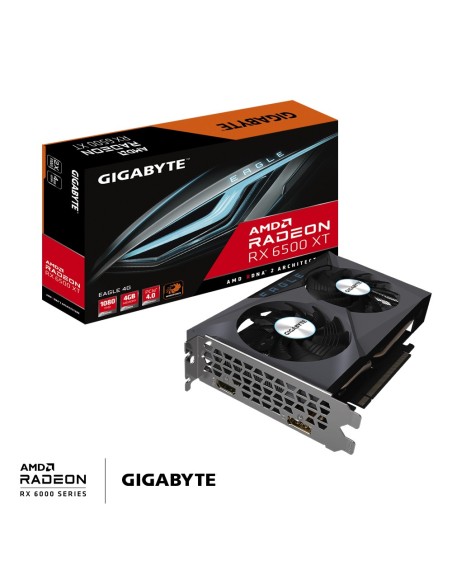 GIGABYTE EAGLE Radeon RX 6500 XT 4G AMD 4 GB GDDR6 GIGABYTE EAGLE Radeon RX 6500 XT 4G AMD 4 GB GDDR6