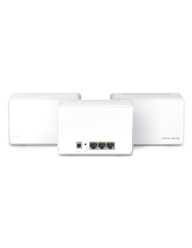 Mercusys Halo H80X (3-pack) Doble banda (2,4 GHz   5 GHz) Wi-Fi 6 (802.11ax) Blanco Interno