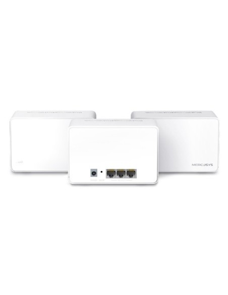 Mercusys Halo H80X (3-pack) Doble banda (2,4 GHz   5 GHz) Wi-Fi 6 (802.11ax) Blanco Interno