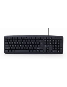 Gembird KB-U-103-PT teclado Oficina USB Portugués Negro