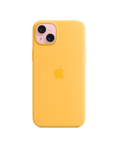 Apple Funda de silicona con MagSafe para el iPhone 15 Plus - Amarillo solar