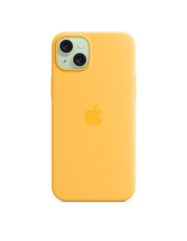 Apple Funda de silicona con MagSafe para el iPhone 15 Plus - Amarillo solar