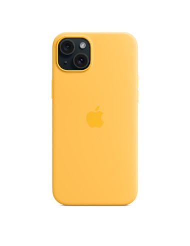 Apple Funda de silicona con MagSafe para el iPhone 15 Plus - Amarillo solar