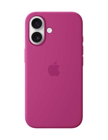 Apple Funda de silicona con MagSafe para el iPhone 16 - Fucsia Apple Funda de silicona con MagSafe para el iPhone 16 - Fucsia