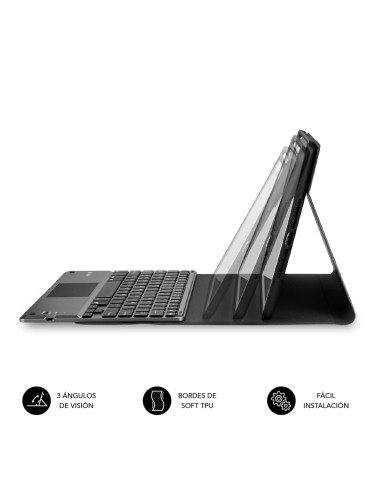 SUBBLIM Funda con Teclado Retroiluminado KEYTAB Pro BL BT Touchpad Ipad Pro 11 2020 Black