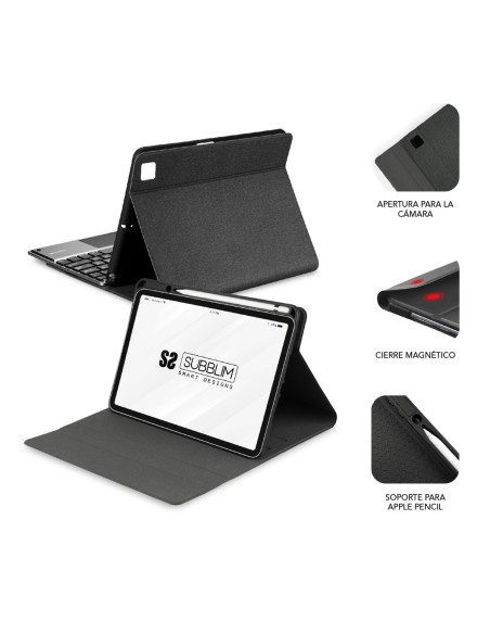 SUBBLIM Funda con Teclado Retroiluminado KEYTAB Pro BL BT Touchpad Ipad Pro 11 2020 Black SUBBLIM Funda con Teclado Retroiluminado KEYTAB Pro BL BT Touchpad Ipad Pro 11 2020 Black