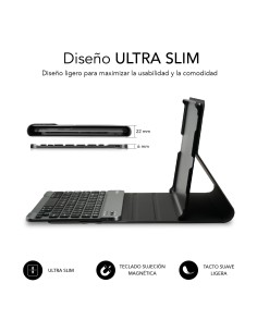 SUBBLIM Funda con teclado KeyTab Pro BT Samsung GT A8 10.5“ X200 205 2