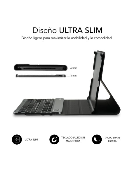 SUBBLIM Funda con teclado KeyTab Pro BT Samsung GT A8 10.5“ X200 205