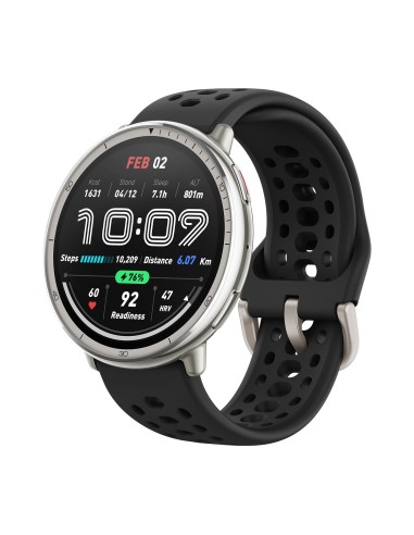 Amazfit Active 2 3,35 cm (1.32") AMOLED 44 mm Digital 466 x 466 Pixeles Pantalla táctil Plata GPS (satélite)