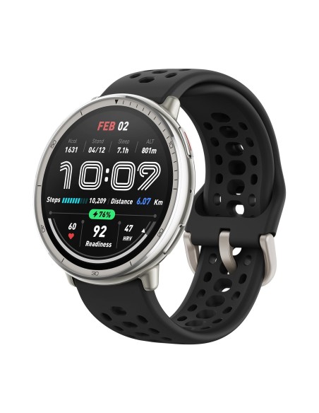 Amazfit Active 2 3,35 cm (1.32") AMOLED 44 mm Digital 466 x 466 Pixeles Pantalla táctil Plata GPS (satélite)
