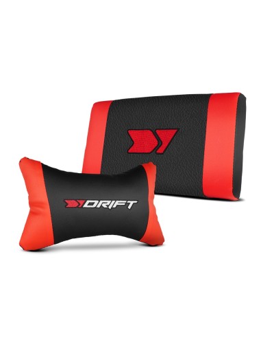 DRIFT DR35BR silla para videojuegos Silla para videojuegos de PC Asiento acolchado Negro, Rojo