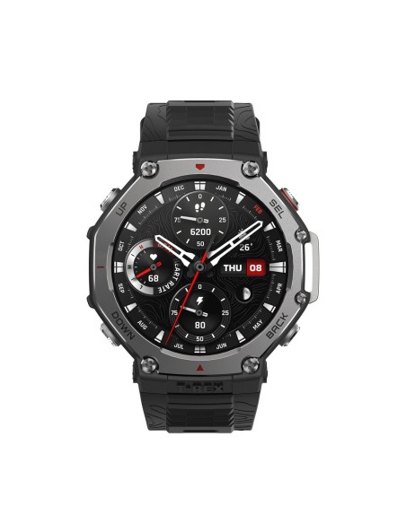 Amazfit T-Rex 3 3,81 cm (1.5") AMOLED 48.5 mm Digital 480 x 480 Pixeles Pantalla táctil Negro Wifi GPS (satélite)