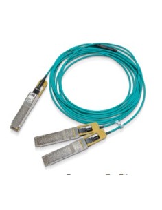 Nvidia MFS1S50-H010V Cable de fibra óptica e InfiniBand 10 m QSFP56 2x QSFP56 Azul