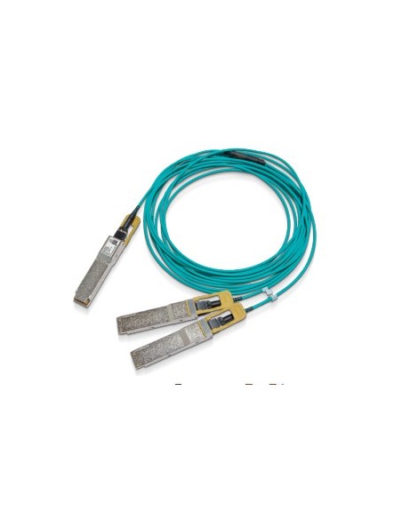 Nvidia MFS1S50-H010V Cable de fibra óptica e InfiniBand 10 m QSFP56 2x QSFP56 Azul