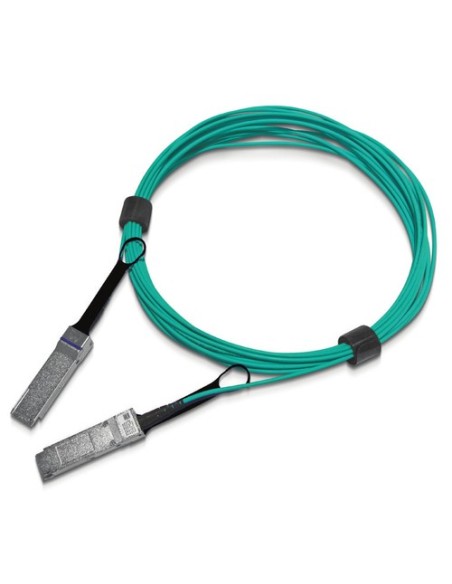 Nvidia 980-9I45J-00H010 Cable de fibra óptica e InfiniBand 10 m QSFP56 Color aguamarina