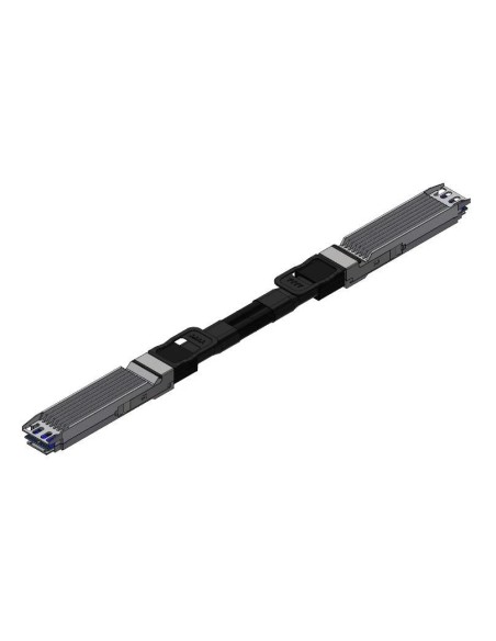 Nvidia MCP4Y10-N00A Cable de fibra óptica e InfiniBand 0,5 m OSFP Negro