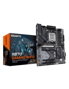 GIGABYTE X870 GAMING WIFI6 Placa Base - Compatible con CPUs AMD Ryzen 9000, 8+2+2 fases VRM, hasta 8000MHz DDR5 (OC), 1xPCIe