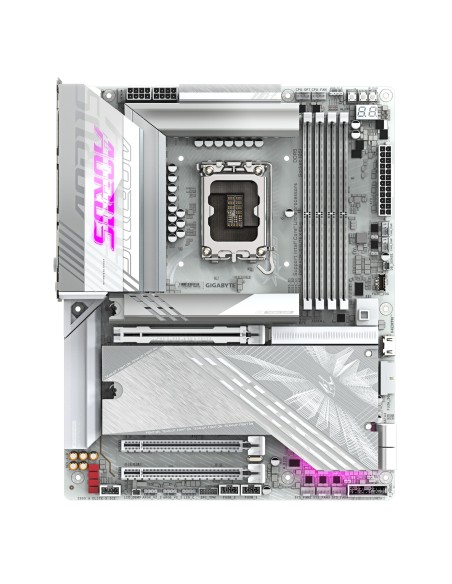 GIGABYTE Placa base Z890 AORUS ELITE X ICE - Compatible con CPUs Intel Core Ultra (Serie 2), VRM de 16+1+2 fases, hasta 9500MHz