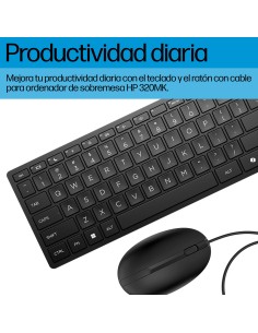 HP Teclado y ratón con cables Desktop 320MK 2
