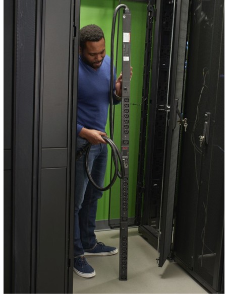 APC APDU9981EU3 unidad de distribución de energía (PDU) 24 salidas AC 0U Negro