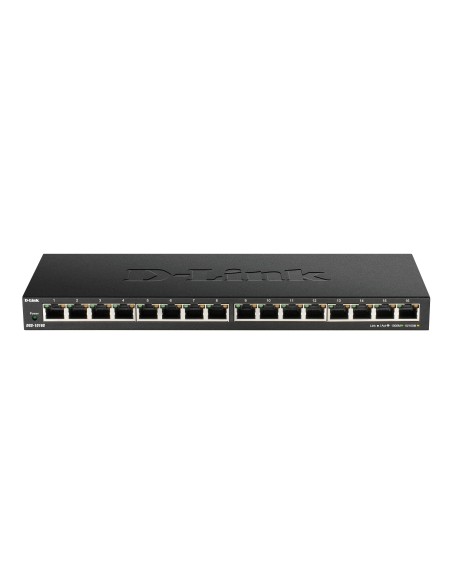 D-Link DGS-1016S No administrado Gigabit Ethernet (10 100 1000) Negro