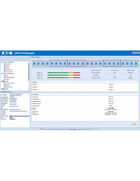 Eaton EMAH28 unidad de distribución de energía (PDU) 8 salidas AC 1U Negro